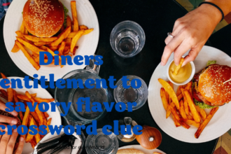 diners entitlement to savory flavor crossword clue