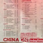 china one menu