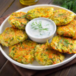 baked zucchini fritters