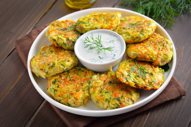 baked zucchini fritters